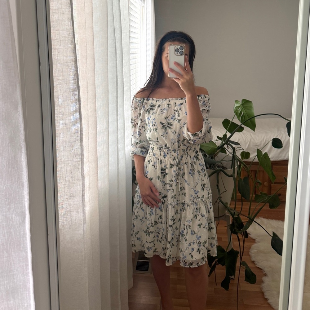 Floral Off-Shoulder Dress